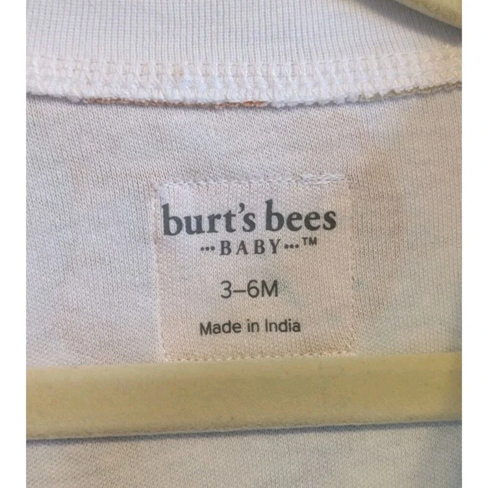 Burt's Bees Baby Size 3-6M Easter Friends Organic Cotton Footed Play Sleep Suit